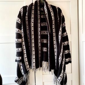 Billabong cozy boho blanket sweater cardigan